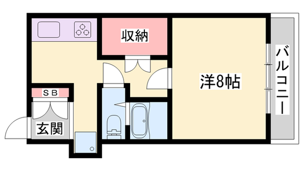 ジュネス伊伝居Ⅱの物件間取画像